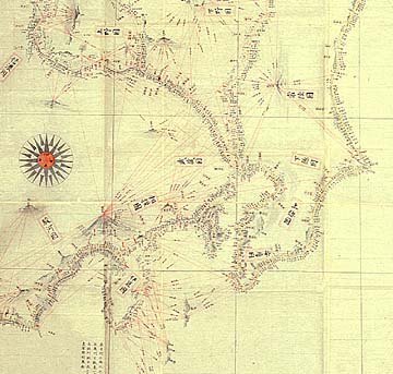 奥伊能図(奥州・蝦夷地図の一部)